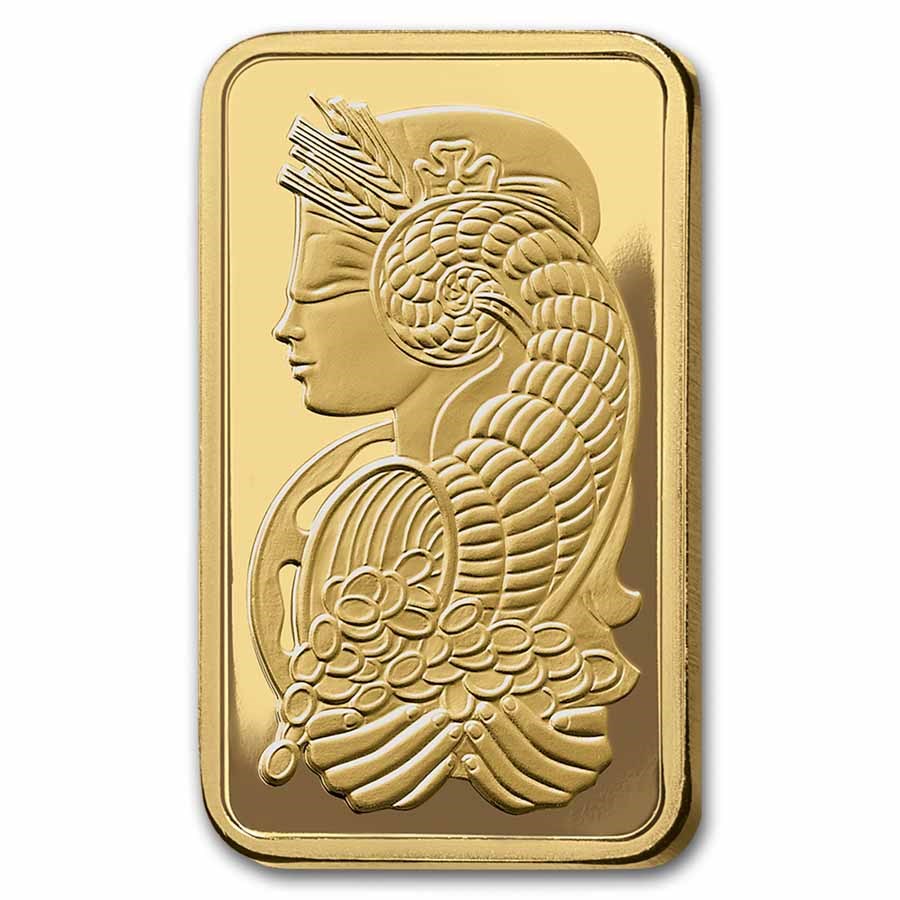 Picture of (Set of 5) PAMP Suisse Fortuna Gold Bar– 2.5g, 5g, 10g, 20g, 1 oz (Total 68.6gr)