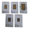 Picture of (Set of 5) PAMP Suisse Fortuna Gold Bar– 2.5g, 5g, 10g, 20g, 1 oz (Total 68.6gr)