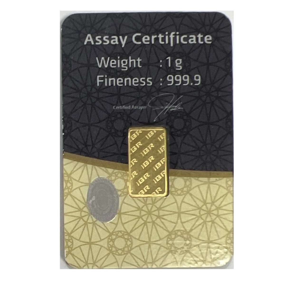 Picture of IGR 1 Gram Gold Bar - In Assay Card / Sealed