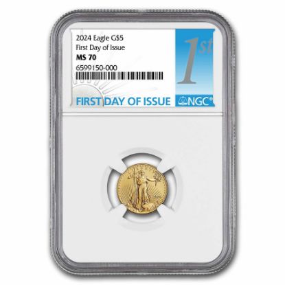 Picture of 2024 1/10 oz American Gold Eagle MS-70 NGC  (First Day of Issue)