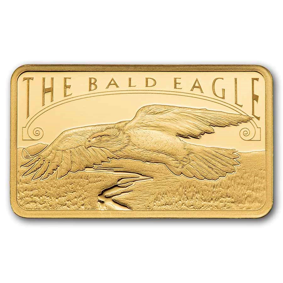 Picture of  PAMP America the Free - Bald Eagle 5g Gold Bar - In Assay
