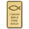 Picture of PAMP Blessings of Jesus Christ 1 gram Gold Bar (Dove & Cross)