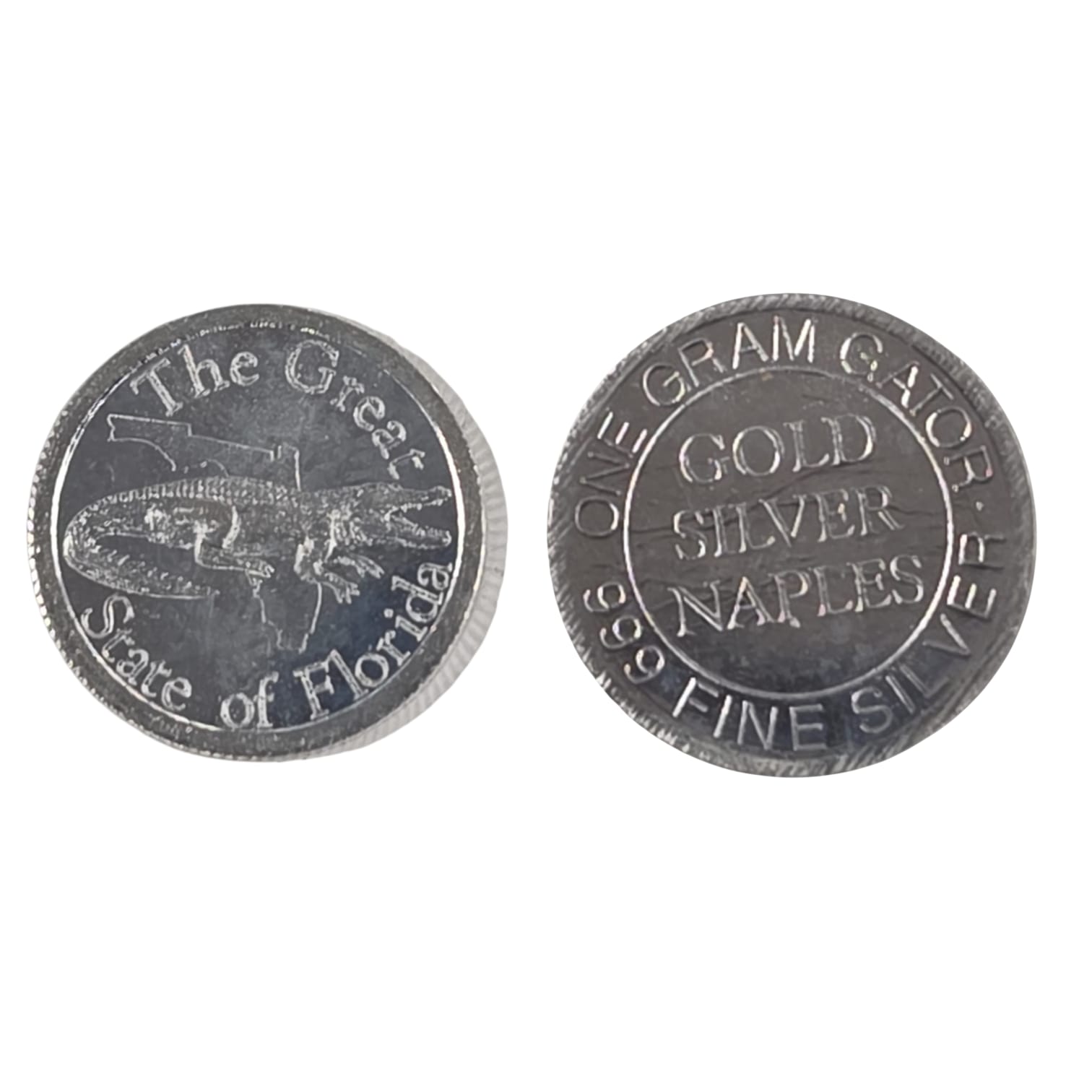 Picture of (Lot of 5)The Great State of Florida 1g Gator Silver Circulated Coin- Total 5g