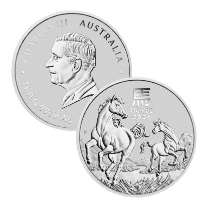 Picture of 2026 Perth Mint Lunar Year of the Horse 1 Kilo Silver Coin - In Capsule