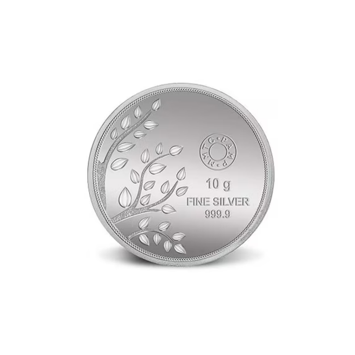 Picture of Pamp MMTC Banyan Tree of Life 10 Gram Silver Coin - In Mint Capsule
