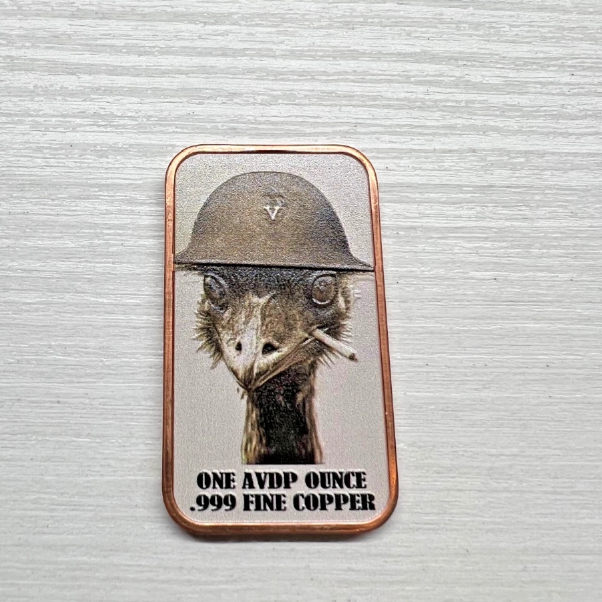 Picture of (Tube of 20 ) The Great Emu War 1 oz Colorized  Copper Bars