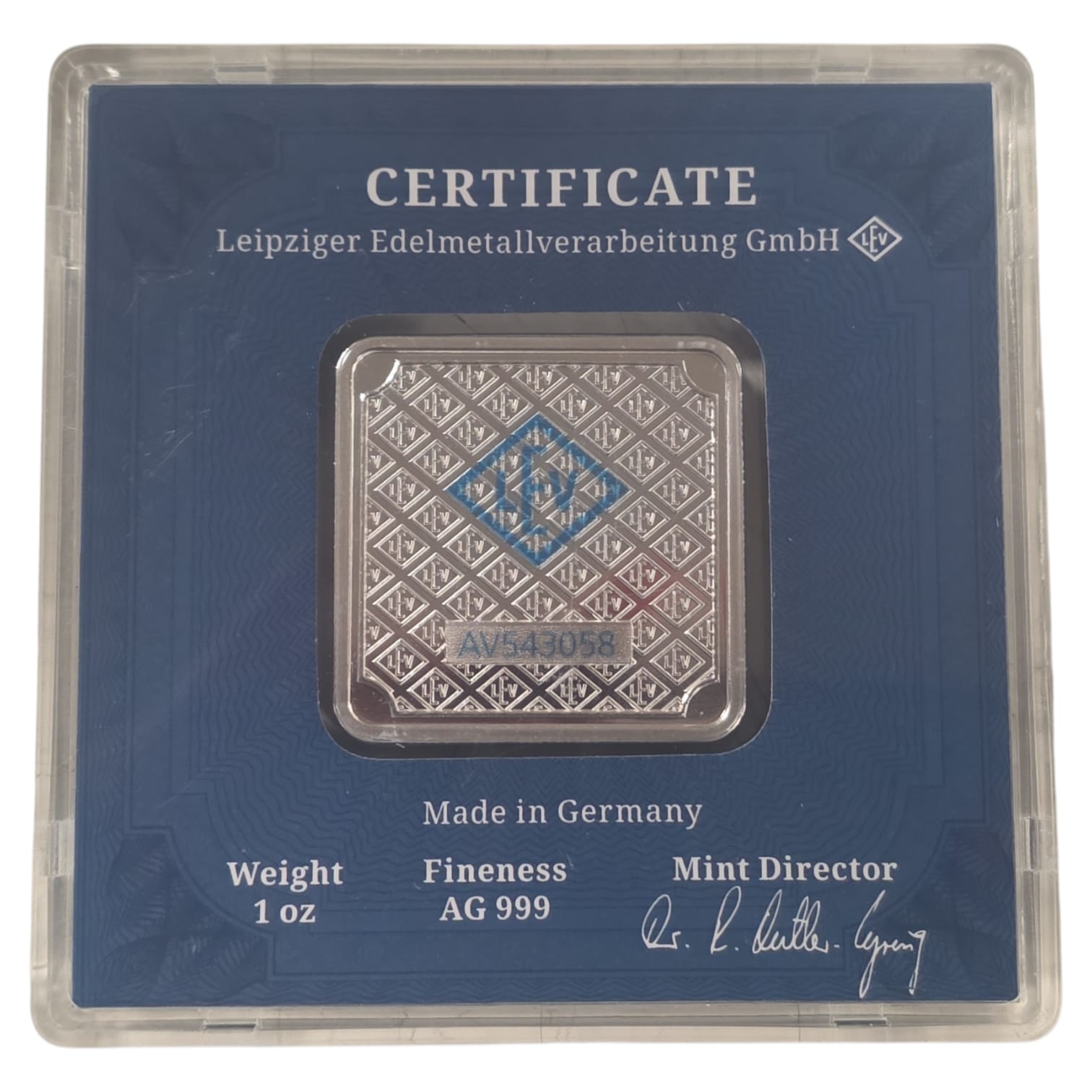 RJBullion. Geiger Club Edelmetalle 1 oz Silver Bar - Rare Limited Edition
