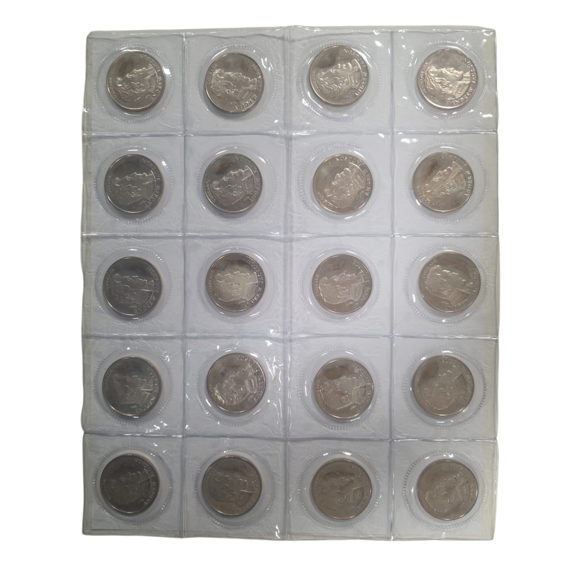 Picture of (Lot of 20) 1991 Liberty Lobby Andrew Jackson 1/2 Troy oz Silver Rounds