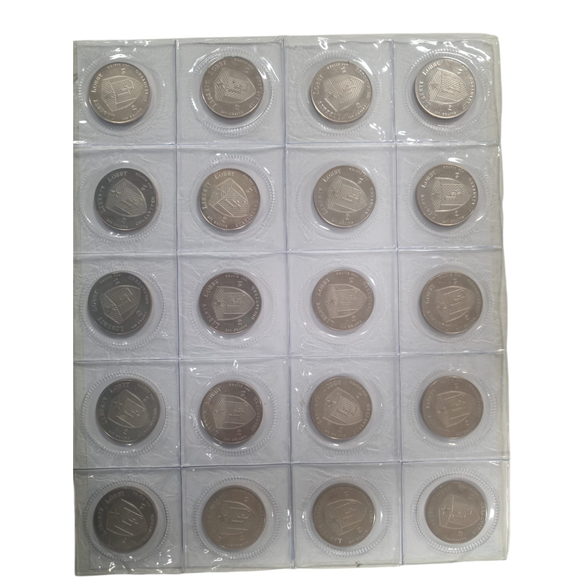 Picture of (Lot of 20) 1991 Liberty Lobby Andrew Jackson 1/2 Troy oz Silver Rounds