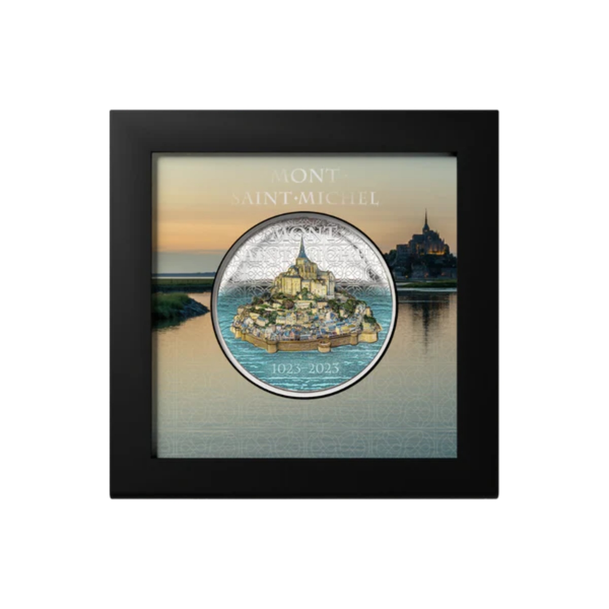 Picture of 2023 Cook Islands Mont Saint Michel 5 Oz Silver Proof Coin with Box & COA-30297