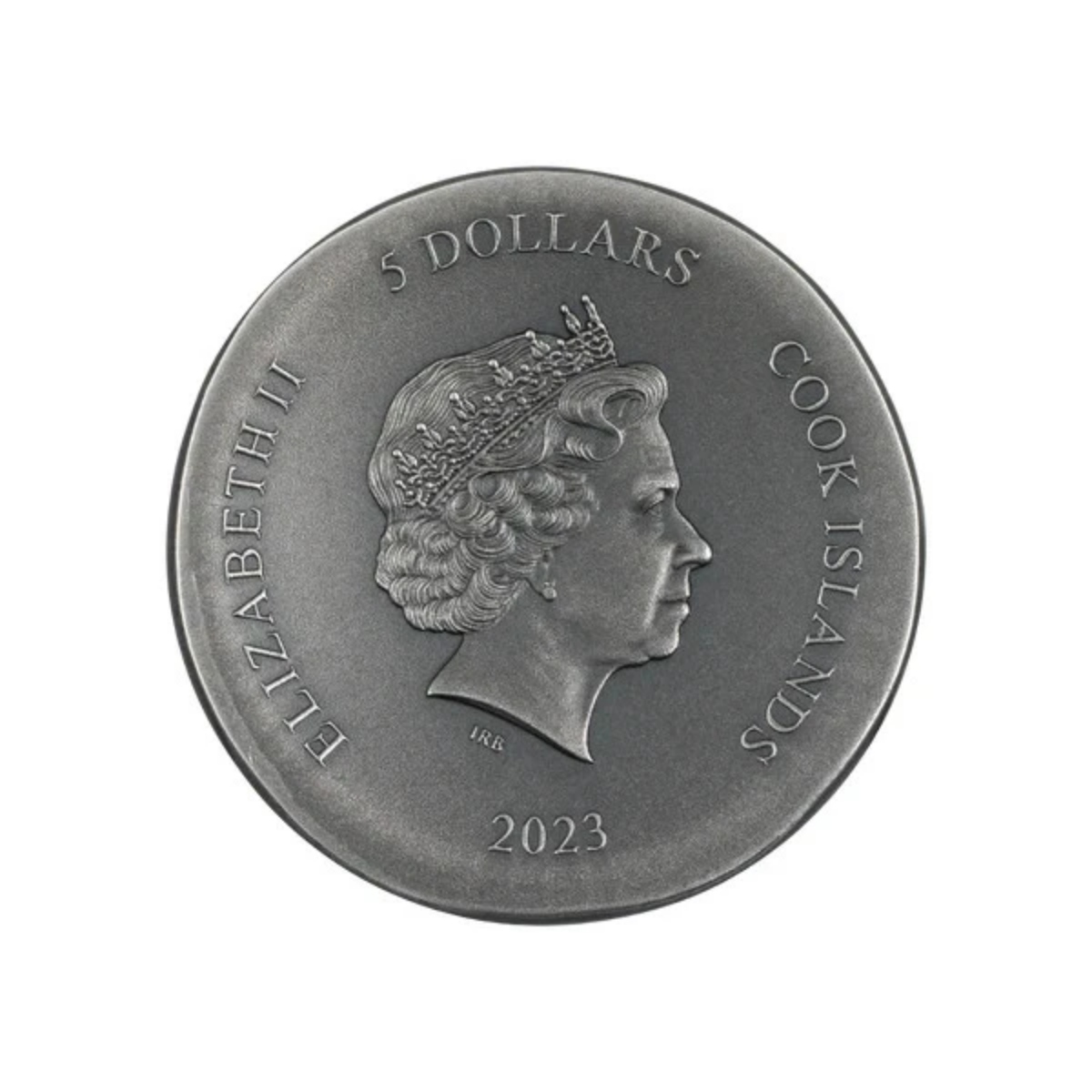 Picture of 2023 Cook Islands Arethusa 1oz  Silver Antiqued UHR Coin w/ COA - 30342