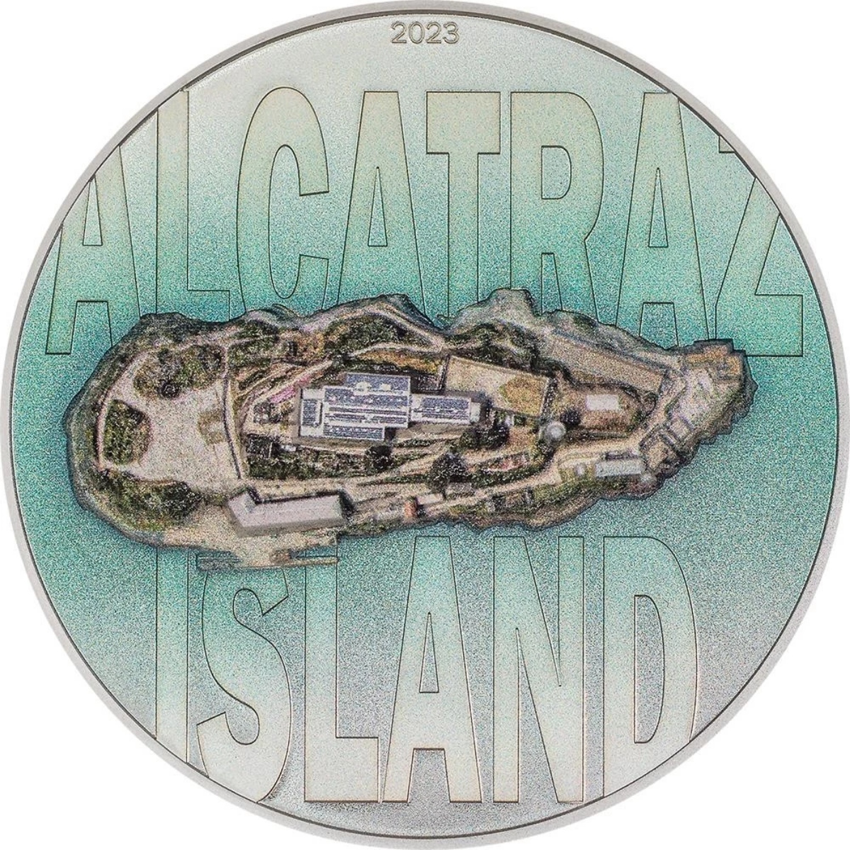 Picture of 2023 Cook Islands Alcatraz 3oz UHR Silver Proof Coin -30400