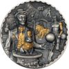 Picture of 2024 Cook Islands CARNIVAL Steampunk 3 oz UHR Gilded Silver Coin w/COA - 30817