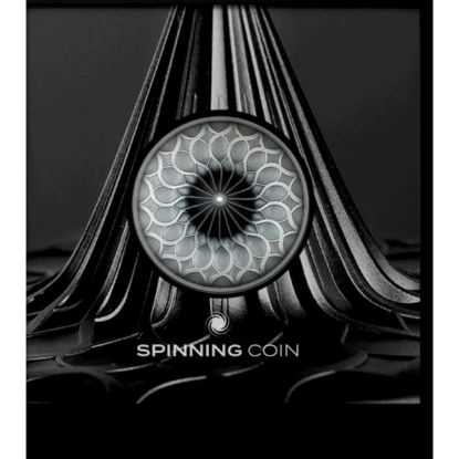 Picture of 2024 Cook Islands Spinning Coin 1 oz Antique Finish Silver -30560