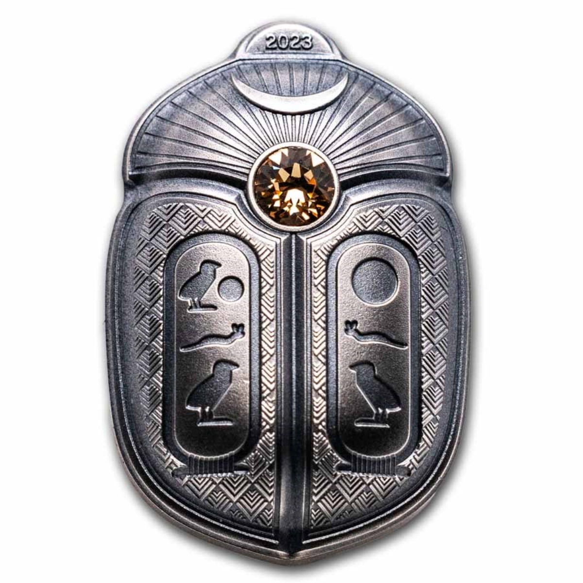 Picture of 2023 Palau Scarab Cheops Shaped 1 oz Silver Coin - 30369