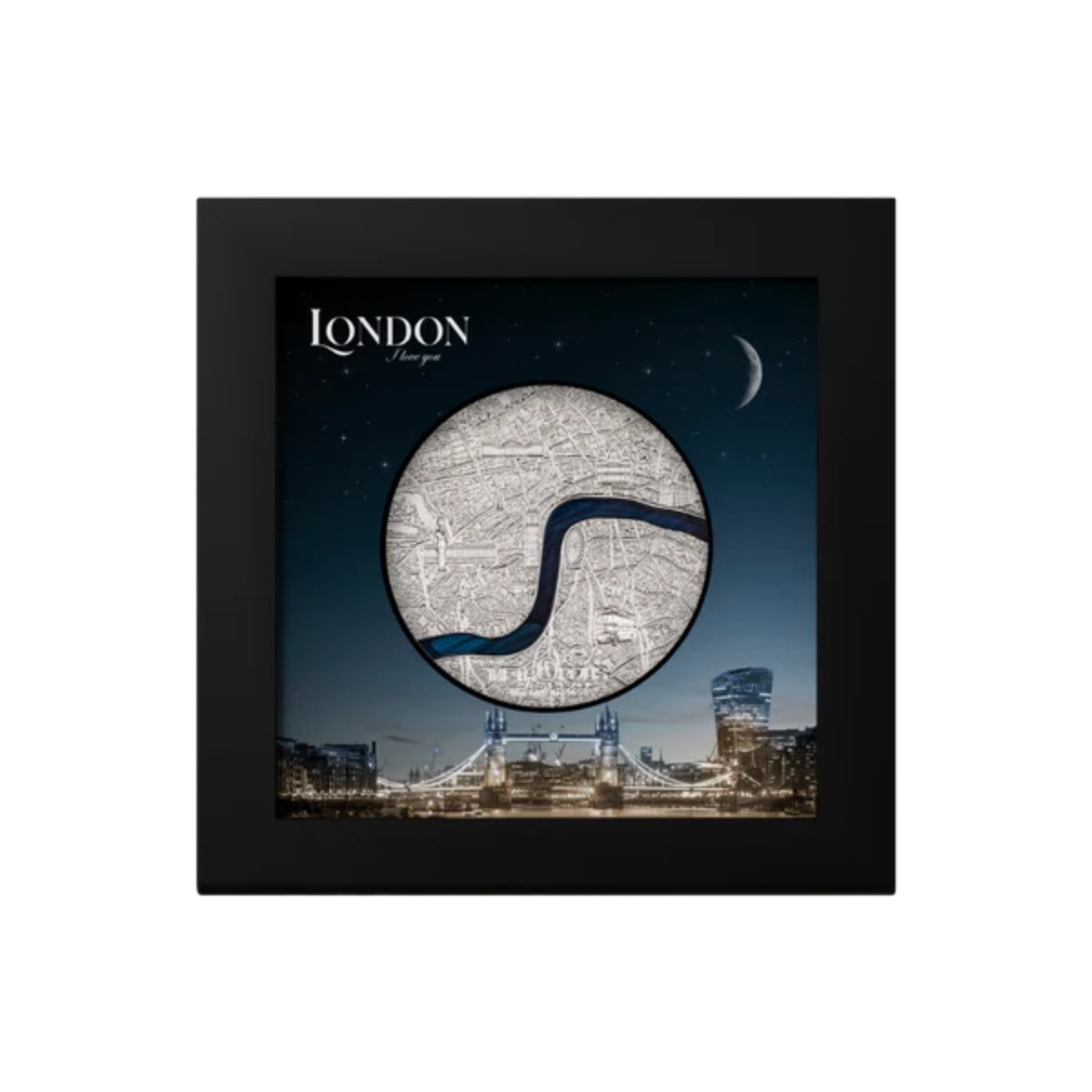 Picture of 2023 Palau London Tiffany Art Metropolis 3 Oz Silver Coin - 30222