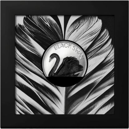 Picture of 2023 Cook Islands Black Swan 2 oz Black Proof Silver Coin - 30254