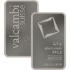 Picture of Valcambi Suisse 2.5 Gram Platinum Bar - In Assay Card