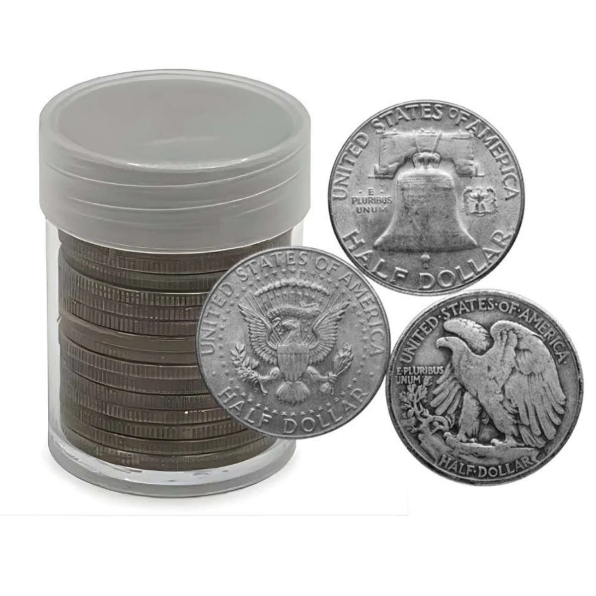 Picture of Roll of 20 - 90% Silver Half Dollar $10 Face Value