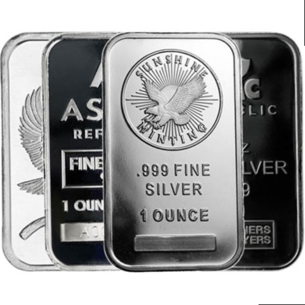 Picture of 1 oz .999 Fine Silver Bar Random Mint - Circulated