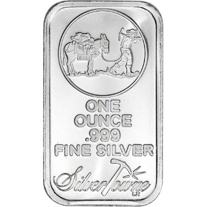 Picture of SilverTowne Trademark Prospector Design 1 oz Silver Bar - Sealed, Slightly Toned