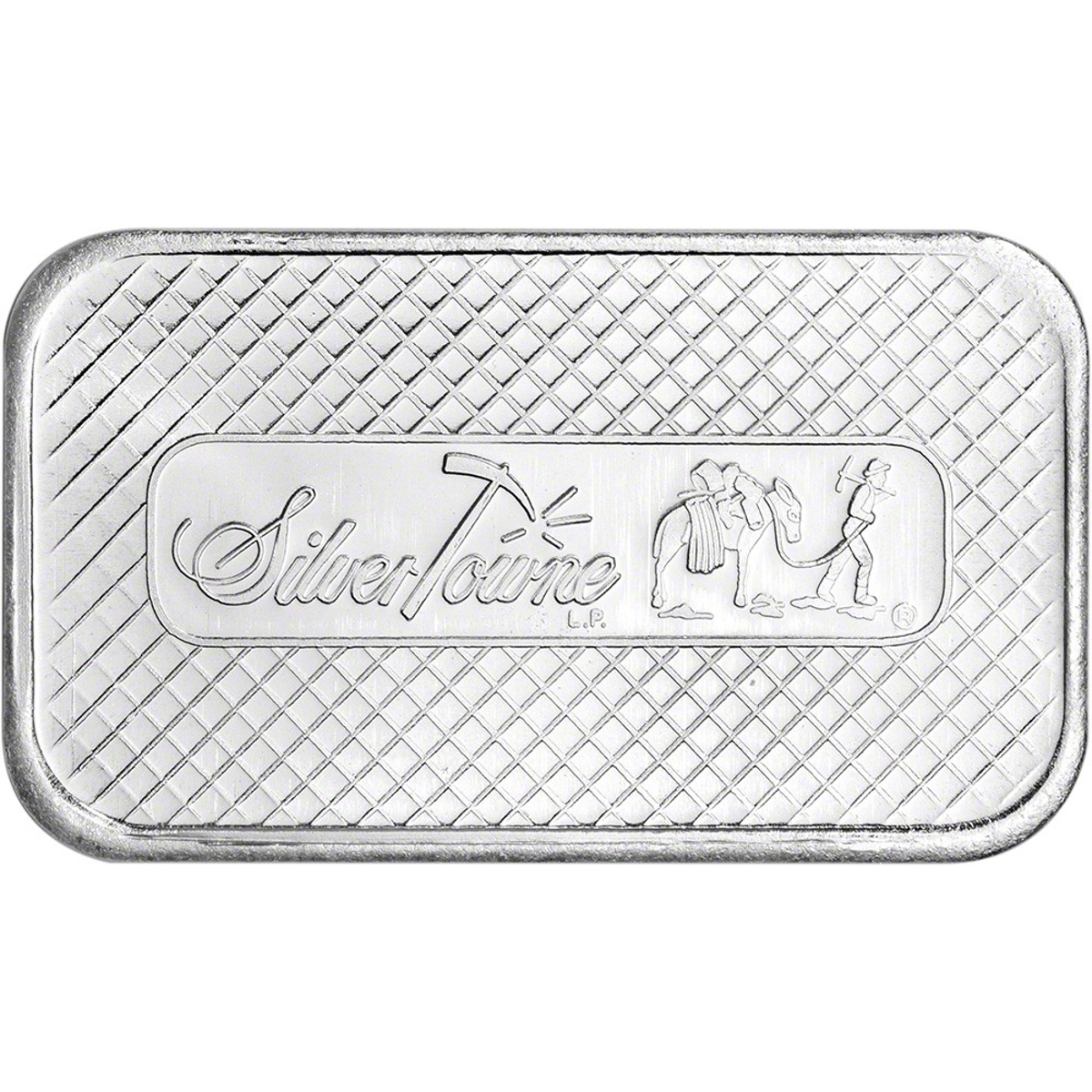 Picture of SilverTowne Trademark Prospector Design 1 oz Silver Bar - Sealed, Slightly Toned