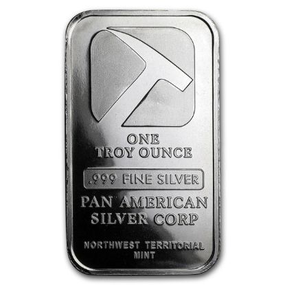 Picture of Pan American Silver Corp 1 oz Silver Bar - Sealed, Slightly Toned