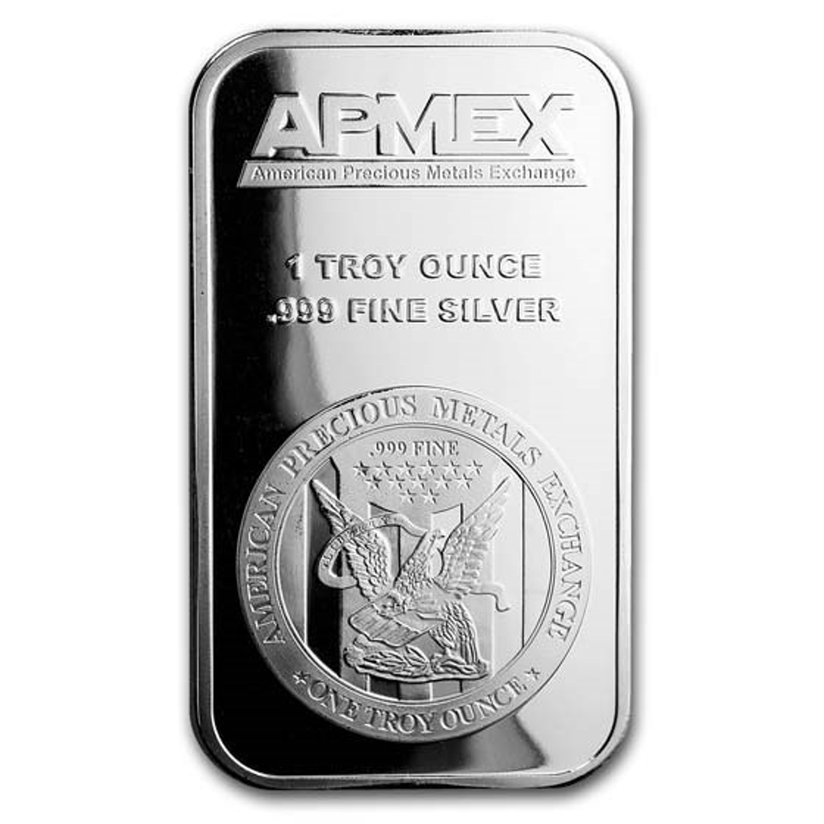 Picture of APMEX 1 oz .999 Fine Pure Silver Bar - Sealed/Circulated