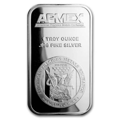 Picture of APMEX 1 oz .999 Fine Pure Silver Bar - Sealed/Circulated
