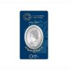 Picture of MMTC-Pamp Queen Oval Shaped 20 Gram Silver Coin - In Assay Card