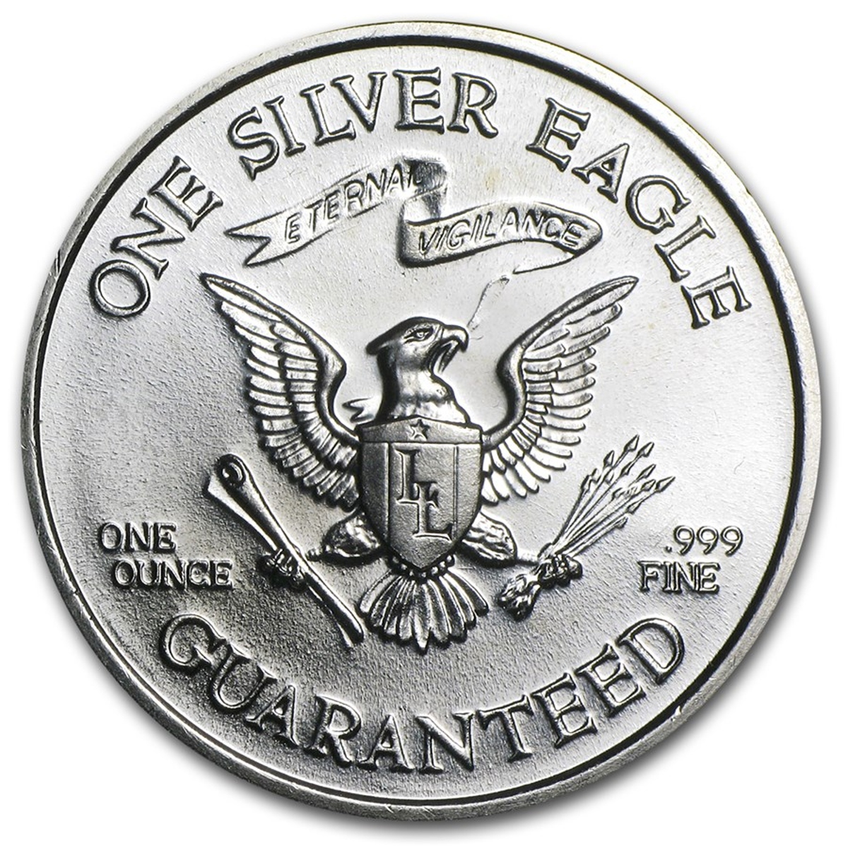 Picture of 1980 Liberty Lobby Silver Eagle 1 oz Silver Round - Circulated