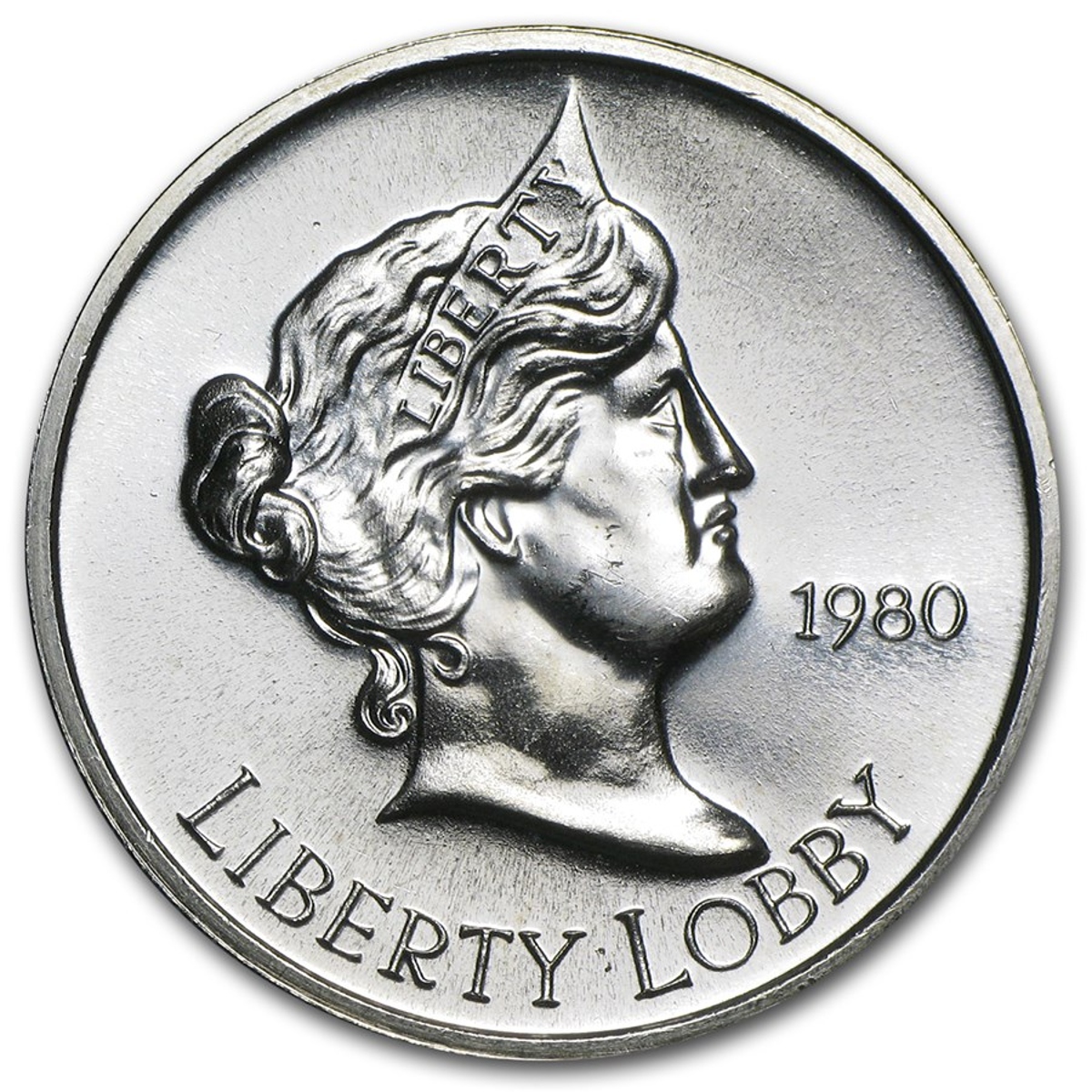 Picture of 1980 Liberty Lobby Silver Eagle 1 oz Silver Round - Circulated