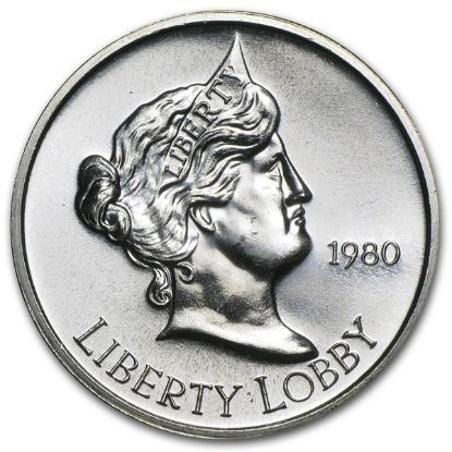 Picture of 1980 Liberty Lobby Silver Eagle 1 oz Silver Round - Circulated