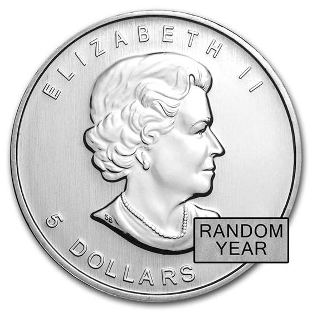 Picture of Royal Canadian Mint Maple Leaf 1 oz Silver Coin - Random Year