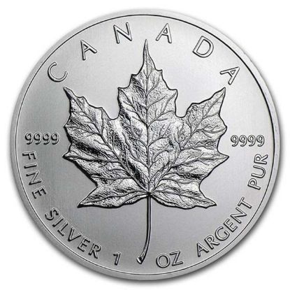 Picture of Royal Canadian Mint Maple Leaf 1 oz Silver Coin - Random Year