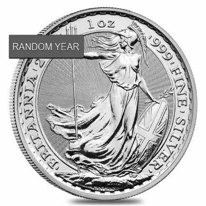 Picture of  Royal Mint Great Britain Britannia 1 oz Silver Coin - Random Year/Circulated