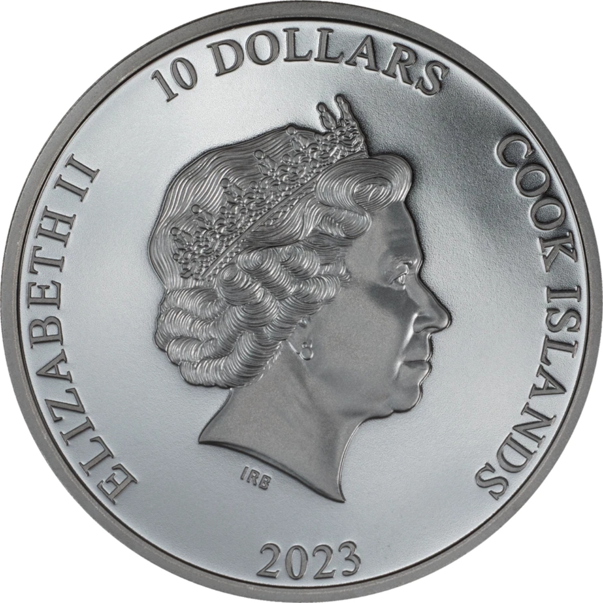 Picture of 2023 Cook Islands TRAIN Steam Dream 2 oz  Black Proof Silver Coin w/ COA - 30230