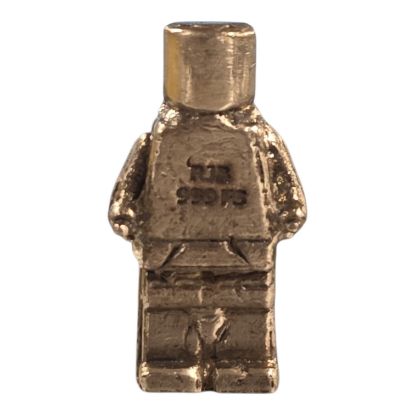 Picture of Robot Block Character Hand Poured 1.5 oz Silver Figurine