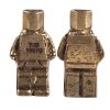 Picture of Robot Block Character Hand Poured 1.5 oz Silver Figurine
