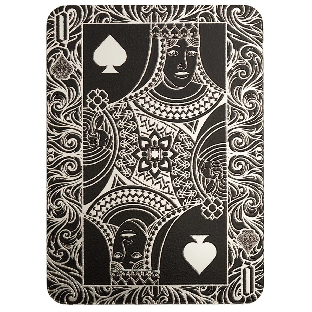 Picture of 2026 PAMP Queen of Spades Shaped 1 Oz Silver Coin Serial #888