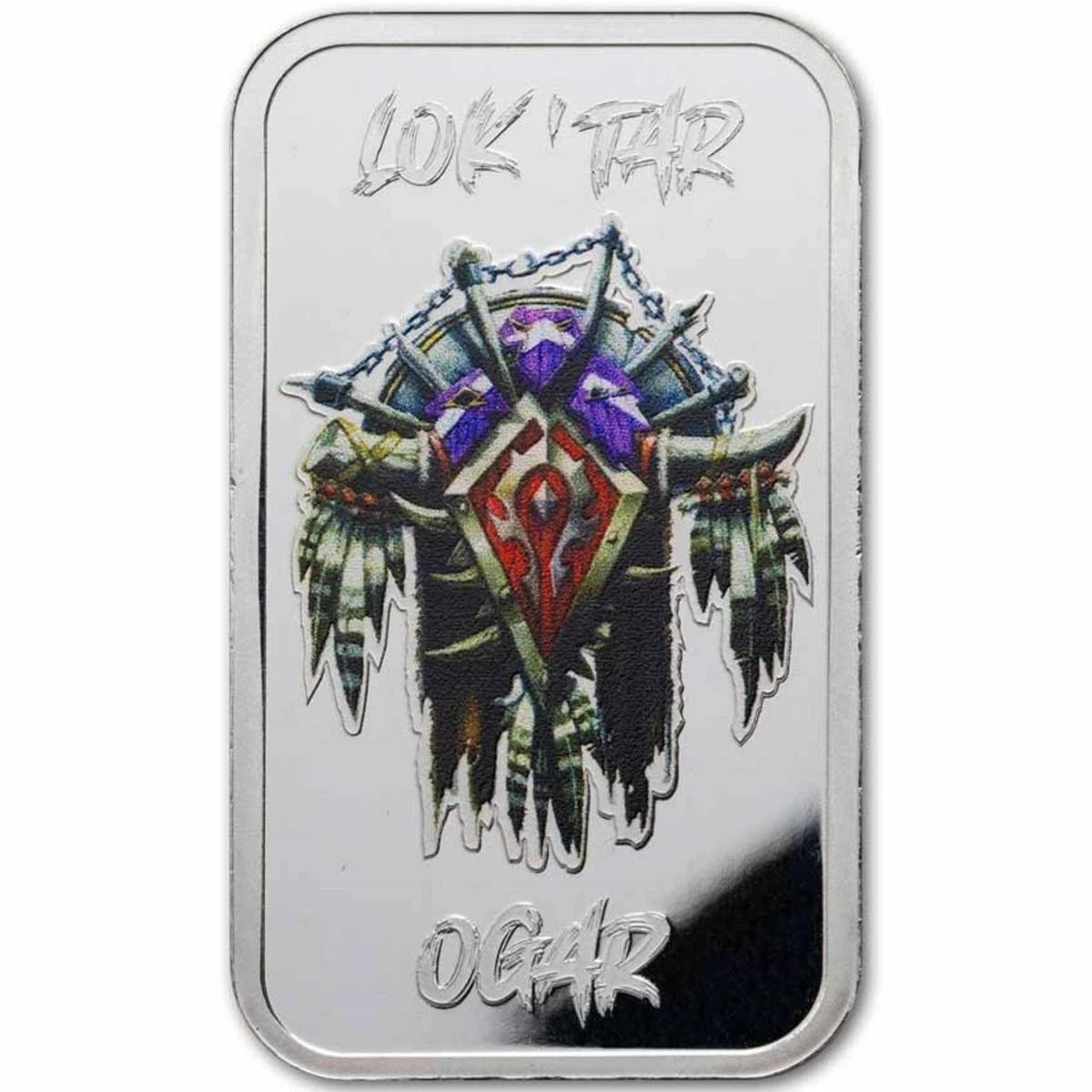 Picture of World Of Warcraft Horde 1 oz Colorized Silver Bar - In TEP