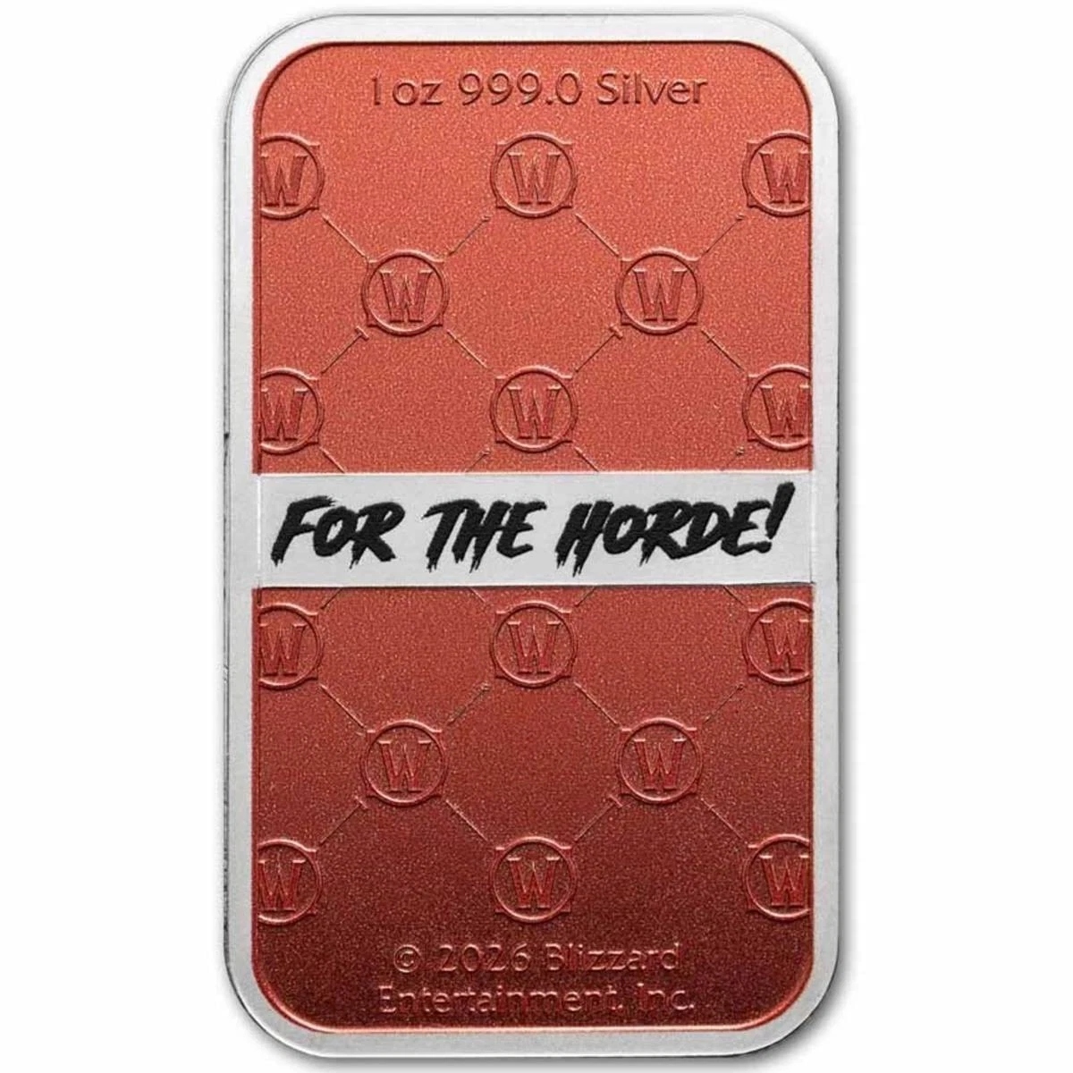 Picture of World Of Warcraft Horde 1 oz Colorized Silver Bar - In TEP