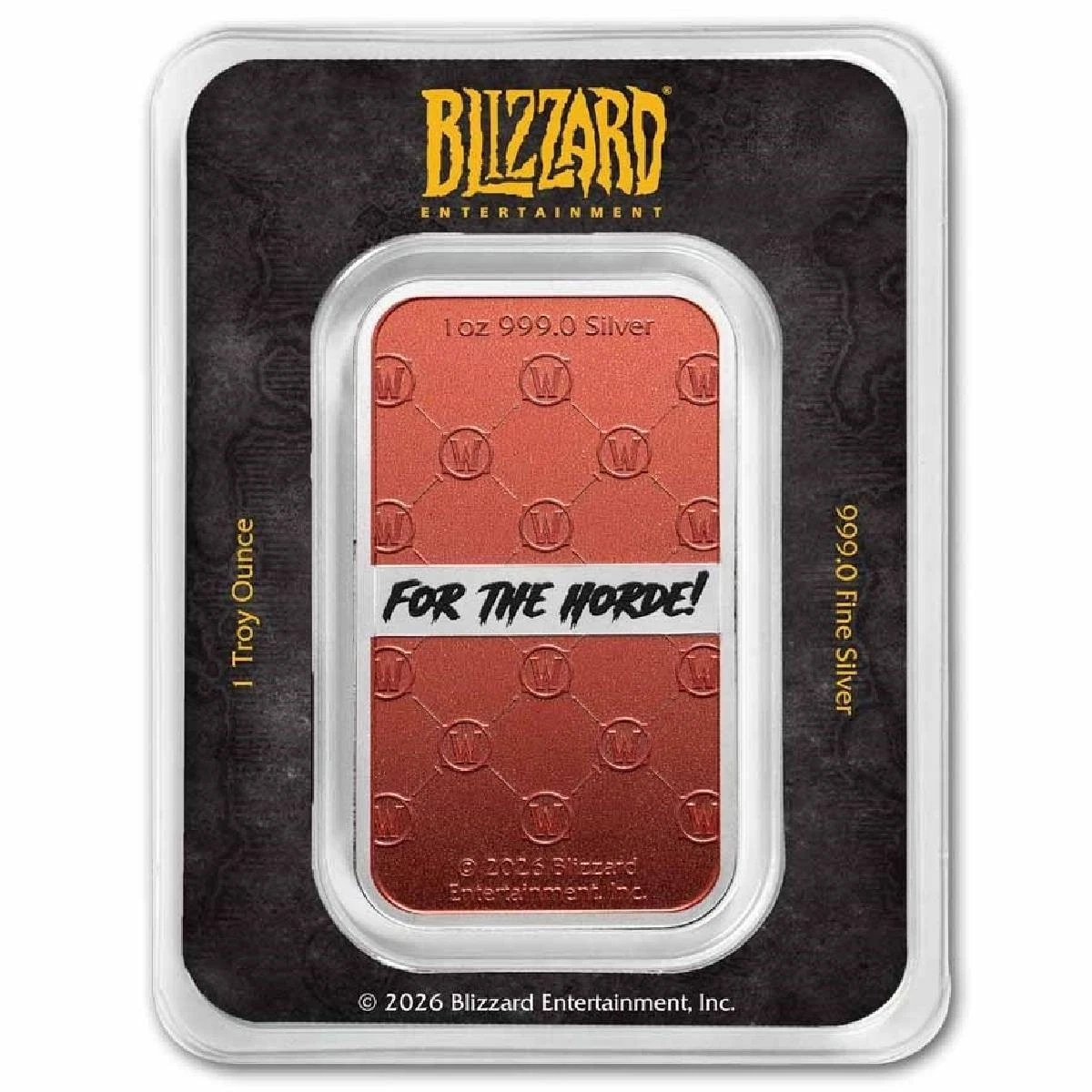 Picture of World Of Warcraft Horde 1 oz Colorized Silver Bar - In TEP
