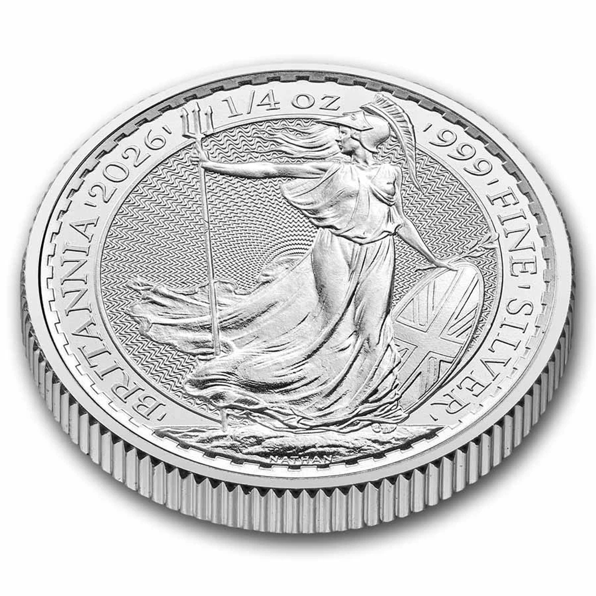 Picture of 2026 Royal Mint Great Britain Britannia 1/4 oz Silver Coin - BU