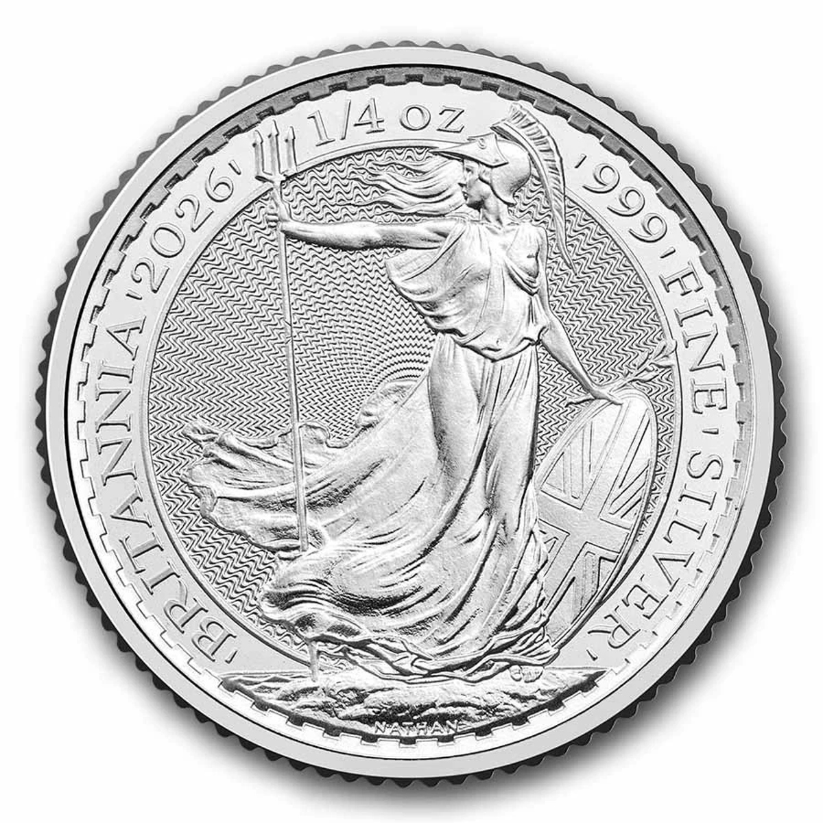 Picture of 2026 Royal Mint Great Britain Britannia 1/4 oz Silver Coin - BU