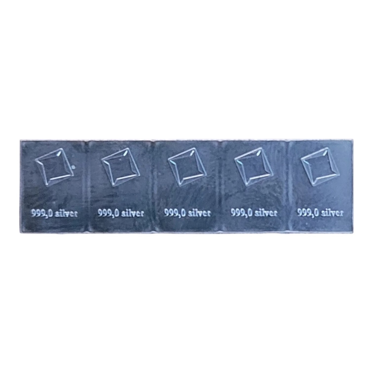 Picture of Valcambi Suisse 5 x 1 Gram Silver Bars from CombiBar – 999 Fine Silver –No Assay