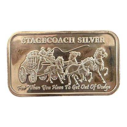 Picture of Highland Mint Stagecoach Fractional 1 oz Silver Bar - Sealed/Circualted
