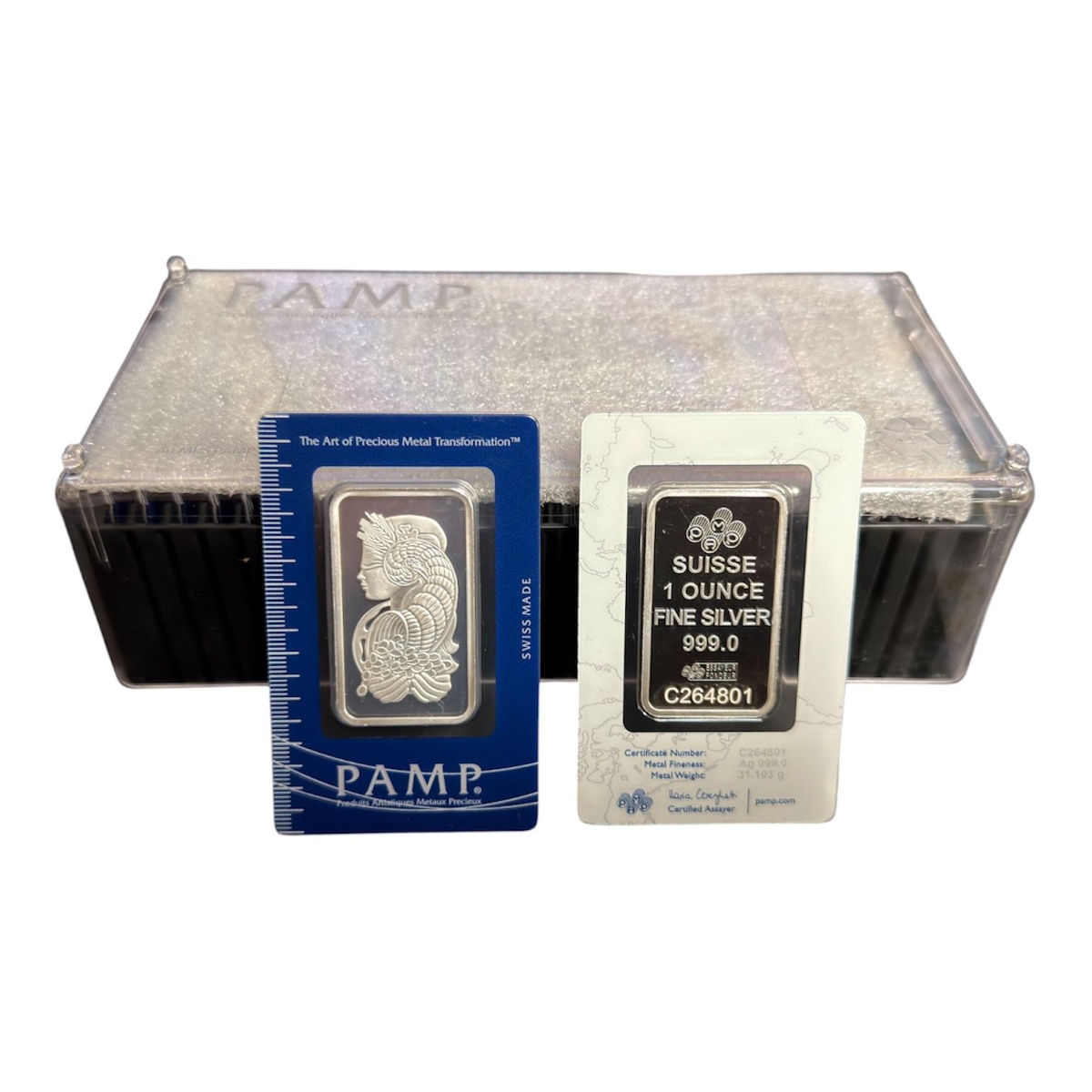 Picture of Pamp Suisse Lady Fortuna 1 oz Silver Bar - (Box of 25)