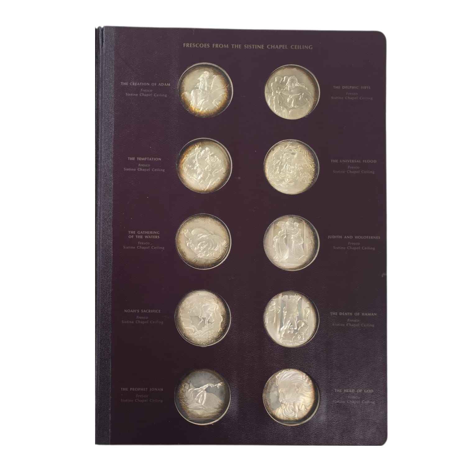 Picture of Franklin Mint The Genius of Michelangelo Complete 60 Sterling Silver Medal Set
