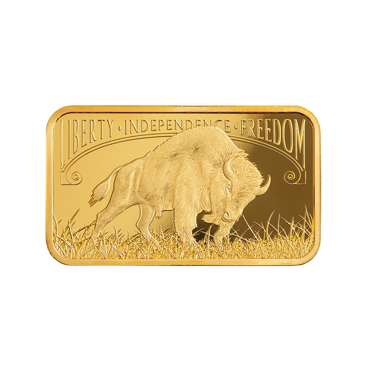 Picture of Pamp America the Free – American Buffalo 1 oz Gold Bar - In Assay
